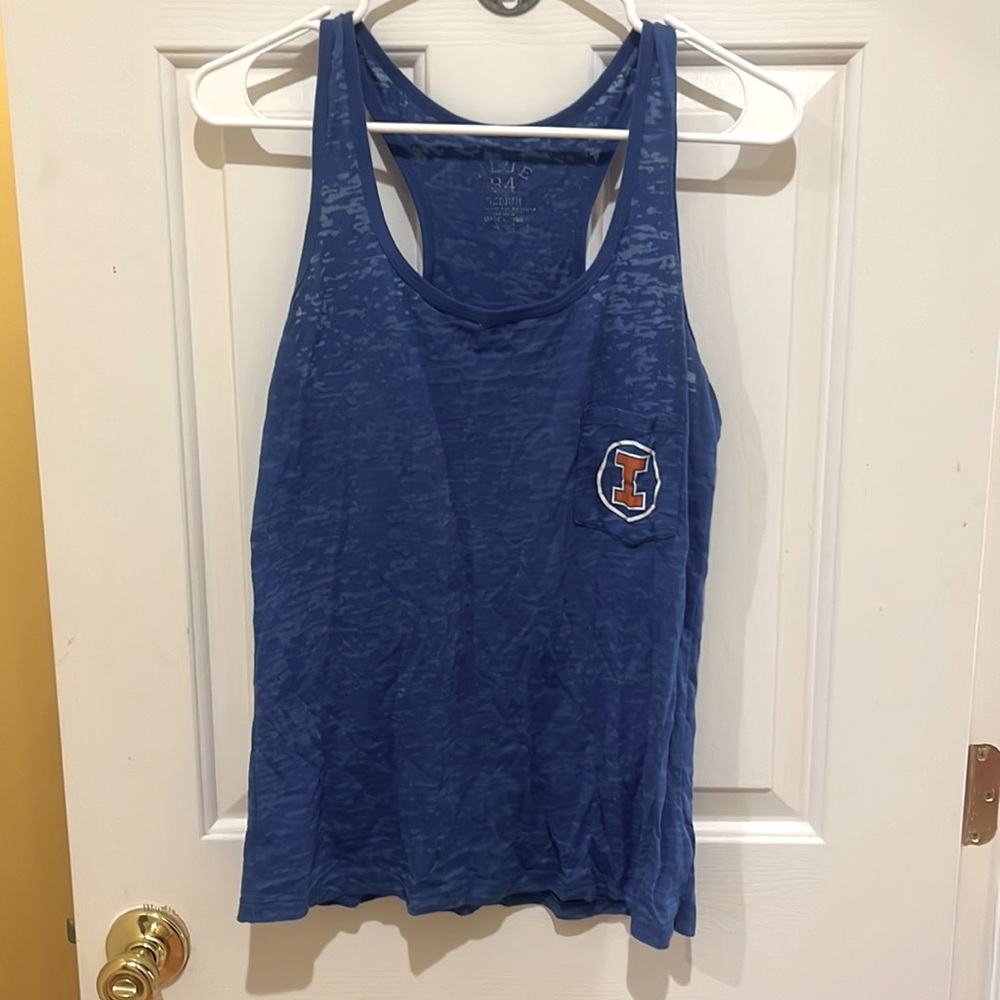 Illinois Racerback Pocket Tank